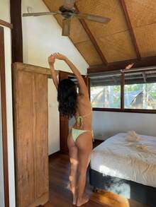 2026 Women's Beach Summer Swimsuit Set Random Print Spaghetti Strap Sexy Bikini , Summer Outfits,Elegant,Valentine's Day,Beach,Vacation,Carnival,Casual,Chic,Summer Outfits,Summer Holiday Outfits,Spring,Valentine Outfits For Women,Carnival. - 黃色 - 查看 4