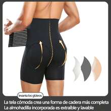¡RecomendadoBody Moldeador de Compresión para Hombre, Pantalones Cortos Moldeadores Realza Glúteo, Faja Reductora Respirable para Deportes, Trabajo y Gym¡Top de Temporada - G - Ver 3