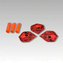 3支钨钢飞镖针（带硅胶套），3个PET材质替换镖翼，完美的飞镖配件 - B - 查看 5