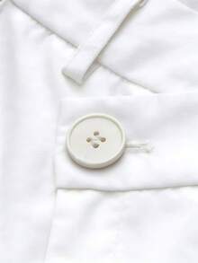 Pantalones largos drapeados de diseño asimétrico, estilo nuevo, ropa de calle para ir al trabajo en otoño - Blanco - Ver 6