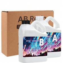 240毫升/1000毫升高透明度抗黄变环氧树脂AB胶套装，适用于DIY珠宝、河流桌、创意装饰、模具浇铸及其他手工艺品 - 彩色 - 查看 8