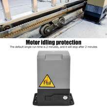 Abridor de puerta corredera inteligente de 370 W, automático, para villas, con capacidad de carga de 800 kg, 220 V - Gris - Ver 4