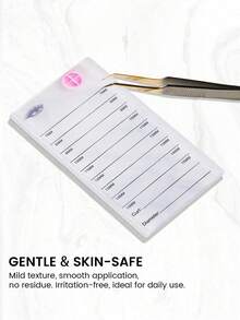 一套亚克力睫毛嫁接托盘,睫毛嫁接收纳盒,嫁接垫,睫毛托盘,胶水托盘,独立支架 - 彩色 - 查看 3