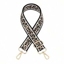 Fashionable Leopard Print & Color Blocking Thickened Adjustable Shoulder Strap For Shoulder Crossbody And Water Bottle Strap Multipurpose Use - Gold - View 5