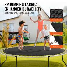 Replacement Trampoline Mat, Jumping Mat Fits 12ft Frame, Universal Jumping Mat For 12ft Round Trampoline, Reinforce UV-Resistant Mat With Spring Tool & Durable V-Rings, Fit 5.5" Spring Length - 12" Length, 5.5-inch Diameter - View 3