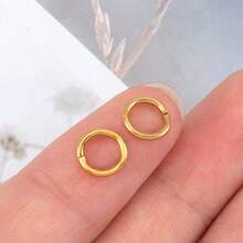 100 piezas de anillos de salto abiertos de acero inoxidable dorado, para hacer joyas DIY, manualidades y diversos accesorios de proyectos - Amarillo Oro - Ver 6