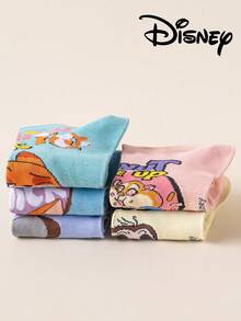 Disney 5/1 Pair Crazy Animal Women's Ankle Socks, Gift, Summer Socks, Cartoon Mickey Mouse Socks, Comfortable Breathable Fashion Women Socks, Novelty Socks - Multicolor - View 8