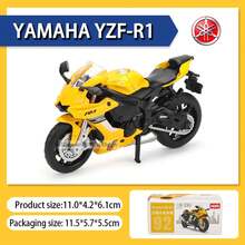 MSZ 1:18 YZF-R1 motocicleta coche en miniatura de aleación coche de juguete para niños modelo de motocicleta fundida a presión C8RG - 1-18 YZF-R1 - Ver 12
