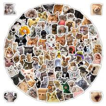 104 Pcs Funny Cat Stickers - Whimsical Feline Decals For DIY Journals, Phone Cases & Water Bottles - 104PCS - View 2