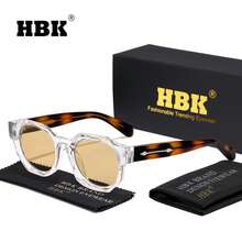 HBK Kính râm thiết kế độc đáo Polygon, gọng CP+PC, tròng kính màu sắc đặc biệt, kiểu dáng hiện đại sang trọng, thiết kế phối màu tương phản, phụ kiện kính mắt thường ngày, phù hợp cho cả nam và nữ khi đi nghỉ mát, du lịch, lái xe, đi biển, làm quà tặng. - K40205 - Xem 5