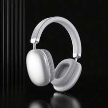 Cool Advanced Simplicity Style Wireless Headphones, Long Battery Life Over-Ear Headset With Adjustable Design, Ideal For Music, Sports, Gaming - Push Button Volume Control, Type-C Charging, Rechargeable Lithium Polymer Battery - Silver - View 11