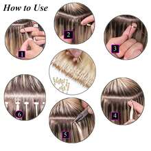 Hair Extension Kit Pliers Pulling Hook Bead Device Tool Kits And 1000PCS Silicone Lined Micro Rings - Multicolor - View 6