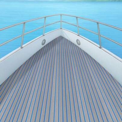 SHIOUCY 240*60cm/95*24inch Boat Flooring EVA Foam Decking Sheet Marine Carpet Cooler Tops Seating Non-Slip Self-Adhesive Flooring Material