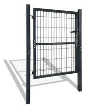 Garden Gate For Rigid Panel Fence - Entrance Gate With Posts, Lock And Hardware (Anthracite Colour) - Gate, Fencing, Fencing - 125 X 100cm - View 9