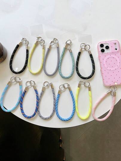 1条优质短款腕带手机挂绳，户外防摔防丢垫吊坠手机壳链相机背带