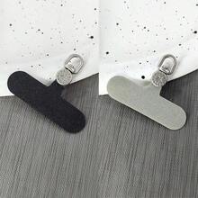 New Rotatable Dial Design Metal Phone Holder Pad, Unisex Lanyard Connection Ring High-End Clip, Sturdy Oxford Cloth Pad, Durable, Phone Case Card Sticker, Anti-Lost Strap Card Holder - Multicolor - View 13