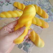 1件装 - 2026新款 - 柔软逼真的扭扭面包慢回弹创意减压玩具，质地细腻粘稠，透气材质，舒缓食物模型礼品 - 节日礼物，创意惊喜，完美礼物 - 彩色 - 查看 6