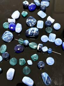 亚克力木珠混合散珠饰品材料，珠形珠子，手工DIY耳环、项链、手链、手机链珠子材料 - 彩色 - 查看 3