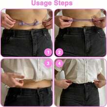 1pc Adjustable Waist Belt, Suitable For Sweaters And Shirts, Can Adjust Waistline, Elastic Waistband To Change Garment Style (Waist 74CM) - Multicolor - View 4