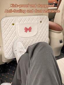 1pc Car Rear Seat Back Protector, Universal Kick Mat, Anti-Dirty Anti-Scratch Seat Back Protective Cover - A - View 3