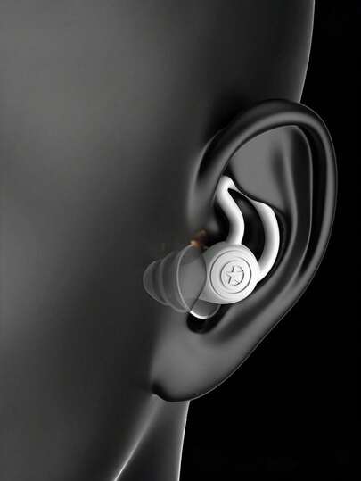 1/2pcs Noise-Canceling Earplugs, A Special Anti-Noise Device For Men And Women Sleeping At Night. Super Quiet Noise Reduction For Snoring. Silicone Earplugs For Noise-Canceling Sleep. Special Noise-Canceling And Noise-Canceling Earplugs For Dormitories. Office Noise-Canceling Device, A Must-Have For Swimming