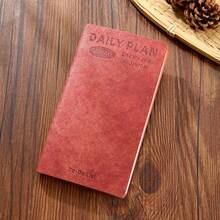 1本A6仿纸纹PU皮面记事本 - 4种颜色可选 - 200页，可用于每日计划、待办事项清单、日程安排、自律检查、效率管理等。 - 日計劃 - 查看 15