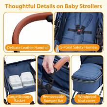 Baby Strollers - Blue - View 7