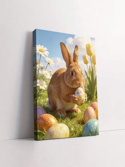 Customizable Canvas Poster, Personalized Poster, Customize Your No-Makeup Face Photo, Share Your Most Precious Memories And Wonderful Moments, Perfect Gift For Family And Friends, Wall Decor Gift, Birthday And Graduation Gift