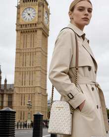 Michael Kors JET SET CHARM 女士斜挎包 小手提包 礼品 - 米白色 - 查看 8