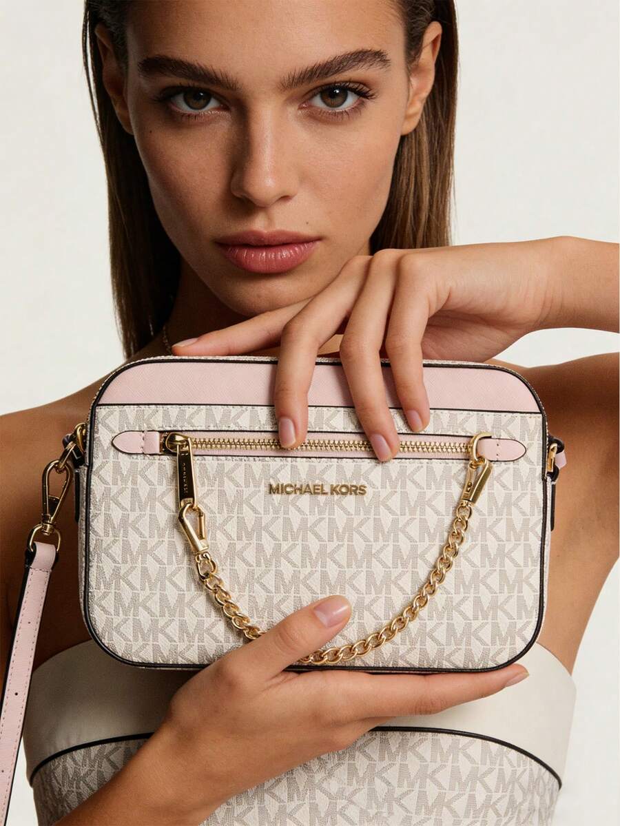 Michael Kors Jet Set Large Logo Crossbody Bag For Women Commute Travel Work Office Dress Bags Mother's Day Crossbody Bags Gifts For Her - 彩色 - 查看 1