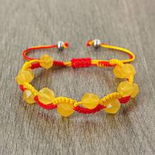 1Pc Of Fashionable Woven Bead Bracelet With 8mm Beads Versatile And Stylish Simple Design Suitable For Daily Wear - Multicolor - View 4