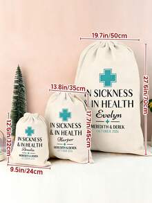 Bolsas de regalo personalizadas, En la salud y en la enfermedad, Bolsas de kit de recuperación de boda, Bolsas de favor de resaca de boda personalizadas, Kit de recuperación en salud-Kit de resaca-Regalos de boda-Favor de despedida de soltera-Kits de recuperación-Bolsa de bienvenida a la boda, Un regalo personalizado imprescindible con opciones de nombre personalizado - Multicolor - Ver 9