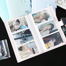 120张卡片装三格小狗素描动物卡片册，便携式卡片收藏册 - 多色 - 查看 5