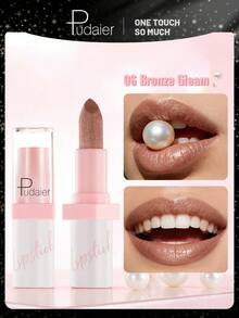 Pudaier 闪亮唇膏 – 闪亮金属光泽，持久不易褪色，光泽持久，适合成人，可用于派对、角色扮演、万圣节等场合 - #06 - 查看 1