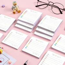 Cute Rainbow Heart 4 Pads/200 Sheets 3x3 Sticky Notes Set, Adorable Cartoon Memo Pads With High-Adhesive, Post Reusable Tearable It Notes For Journal Planners Office Schoolsss Home, Bulk Stationery Gift - 彩虹之心 - 查看 8