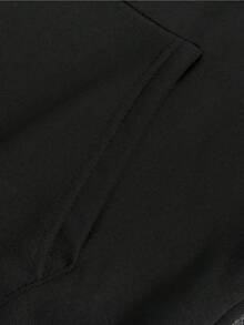 Men's Oversized Hoodie With Graffiti Print On The Back - White Streetwear Pullover, Loose Casual Hoodie With Pocket & Black Lettering, Machine Washable Winter Sweater For Urban Style (No Belt/Tie), Men's Hoodie, Men's Hoodie, Men's Sweaters, Midweight Hoodie, Men's Long Sleeve Shirt, Men's Hoodie, Men's Hoodie, Hoodie For Men, Men's Sweaters And Hoodies - 黑色 - 查看 6