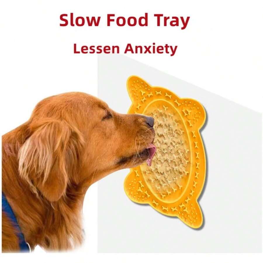 1PC Dog Slow Food Pad Bone Silicone Pet Licking Pad Mat Placemats Pet Supplies Feeding Dog Cats Dogs Supplies - 500ml - View 1