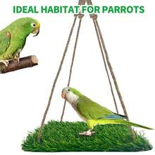 1 Large, Medium, And Small Parrot, Squirrel, And Hamster Pet Grass Hammock Climbing Toy - Multicolor - View 2
