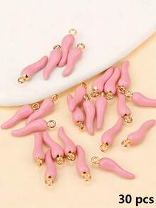 [Quantity] Pcs Vivid Multicolor 3D Red Chili Pendant, Suitable For DIY Earrings, Necklace, Bracelet And Keychain - Spicy Style Jewelry Making Accessories, Jewelry Making Charm - Chili - View 51