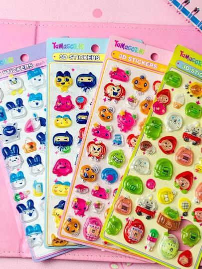 These 3D Embossed Stickers, 3D Stickers, Gem Stickers, Crystal Stickers, Cute Decorative Stickers, Sponge Stickers And Plastic Stickers Come In 2 Designs. They Can Be Used To Make Sticker Albums, Notebooks, Refrigerators, And Even Decorate Your Own Phone Cases.