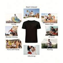 1Pc Papá Senior 2026 Clase de 2026 Graduación 2026 Camiseta de Padre para Mujeres, Camiseta para Hombres, Estilo Unisex, Camiseta Deportiva, Camiseta de Fiesta, Camiseta de Regalo, Talla S-4XL, 100% algodón, Negra - Negro - Ver 6