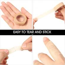 2/4/6片装眼影贴纸，低过敏性睫毛嫁接胶带，透气不刺激皮肤，自然眼线贴纸，眼部化妆配件，眼部妆容定型贴纸，睫毛嫁接工具，无需电池 - 杏色 - 查看 3