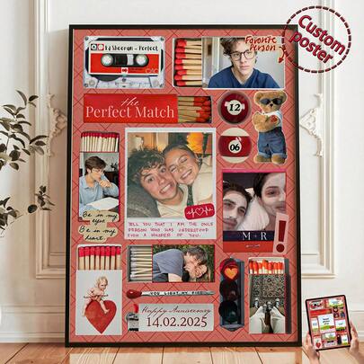 1pc Roth Style Lighter Packaging Template Custom Poster, User Custom Lighter Envelope Customized Wall Art, Valentine's Day Gift, Anniversary Gift For Friends Or Friends, User Custom Lighter, 2026 Style Design, Pictures Custom Photo, Customizable Things, Room Decor, Optional Frame.