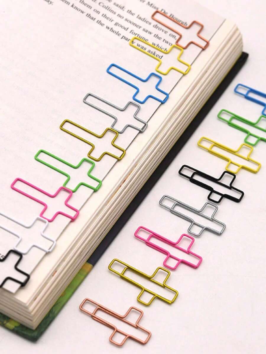 5/10/50pcs Cross Paperclips, Bible Paperclips, Diary Paperclips, Christian Bible Study Supplies, Christian Diary Supplies, Bible Diary Supplies, Bible Clips Back To School Supplies - A - View 1