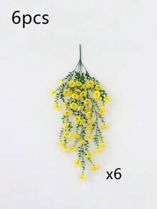10/6/4/2/1pc Outdoor Artificial Hanging Flowers, Yellow Morning Glory, Suitable For Wedding, Home, Office, Garden Decor, Artificial Flowers With Eucalyptus Leaves, UV-Resistant Realistic Hanging Plants, Applicable For All Seasons Decor, Thanksgiving Decor, Wedding Arch, Wall, Garden, Bedroom, Outdoor Office, Party Decor, Outdoor Artificial Flowers, Outdoor Artificial Plants, Artificial Flowers For Decoration, Suitable For Mother's Day Gift, Pipe, Graduation Gift, Wall Peeling, New Home, Teacher Gift, Porch Decor - Yellow - View 10