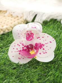 1个优雅兰花发爪夹，时尚发饰，适合搭配服装和拍照，度假发夹 - 彩色 - 查看 18