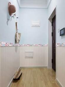 Pegatina autoadhesiva para tabla de natación, pegatina impermeable y a prueba de humedad para azulejos de pared, para la línea de la cintura de los gabinetes de cocina, cubierta para zócalo para ocultar imperfecciones y decoración. - B - Ver 6