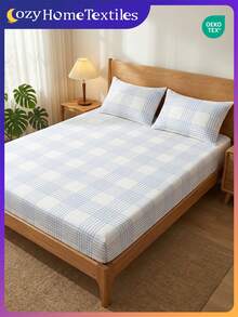 Bộ ga trải giường in họa tiết 2/3 món (1 bộ ga trải giường + 1/2 vỏ gối không kèm ruột gối), Tấm bảo vệ nệm thoải mái, thân thiện với da, Tấm phủ nệm in họa tiết, Mềm mại, Thoáng khí, Nhiều kích cỡ, Phù hợp với giường đơn/đôi/nữ hoàng/vua, Có thể giặt máy, Trang trí nhà cửa, Trang trí phòng ngủ - Nhiều màu - Xem 10