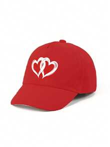 1顶婴儿棒球帽 爱心图案 男女宝宝可爱休闲棒球帽 日常派对婴儿棒球帽 - 彩色 - 查看 7