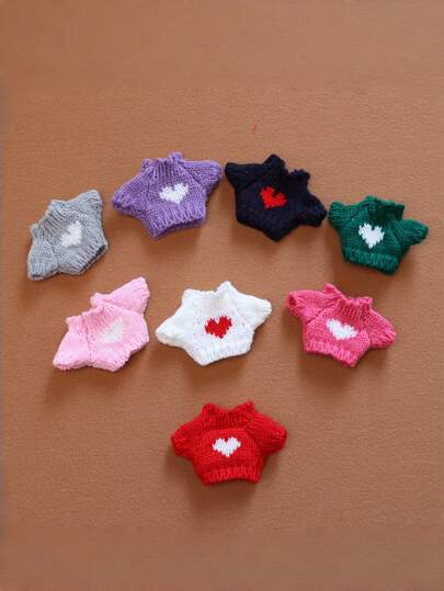 1pc 17cm Character Figure Accessory Ornament Versatile Short T-Shirt, Mini Doll Decor For La-Bubu